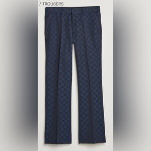 J Lindeberg Men's JL JACQUARD Trousers in Color Navy Size EU52